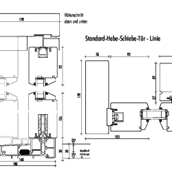 1791-Standard Hebe-Schiebetueren - Linie